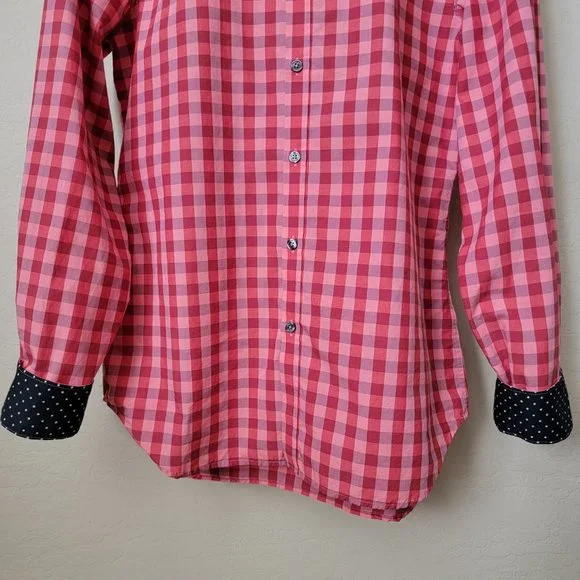 Paul Smith Button Up Red Gingham Plaid Shirt - Picture 9 of 16